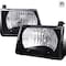 Spec-D Tuning 92-06 Ford Econoline Euro Headlight Black Housing LH-ECON92JM-ABM - alternate 1